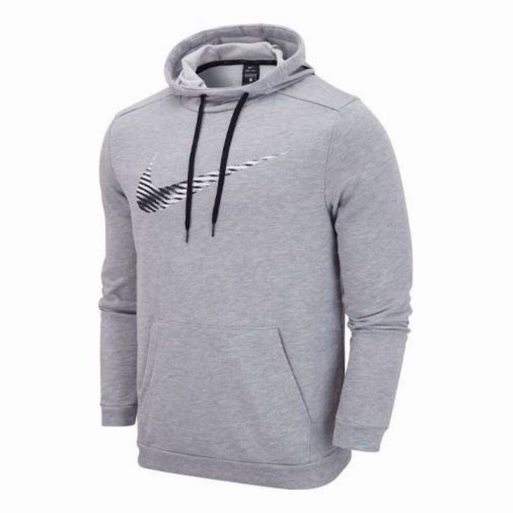 Nike Dri-Fit Pullover Training Hoodie Gray Casual Athleisure XL